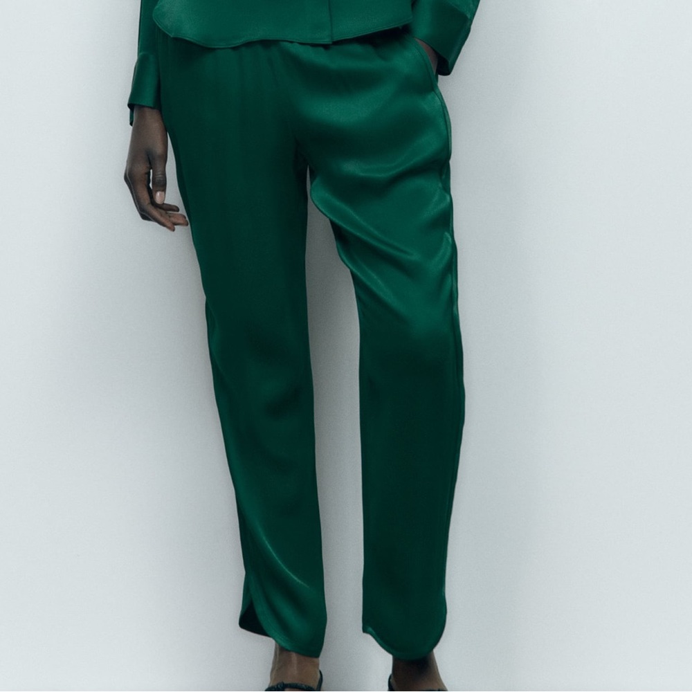 Zara Satin Effect Pants